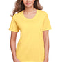Core 365 Womens Fusion ChromaSoft Performance Moisture Wicking Short Sleeve Scoop Neck T-Shirt - Campus Gold