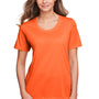 Core 365 Womens Fusion ChromaSoft Performance Moisture Wicking Short Sleeve Scoop Neck T-Shirt - Campus Orange