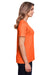 Core 365 CE111W Womens Fusion ChromaSoft Performance Moisture Wicking Short Sleeve Scoop Neck T-Shirt Orange Side