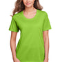 Core 365 Womens Fusion ChromaSoft Performance Moisture Wicking Short Sleeve Scoop Neck T-Shirt - Acid Green