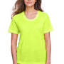 Core 365 Womens Fusion ChromaSoft Performance Moisture Wicking Short Sleeve Scoop Neck T-Shirt - Safety Yellow