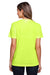 Core 365 CE111W Womens Fusion ChromaSoft Performance Moisture Wicking Short Sleeve Scoop Neck T-Shirt Safety Yellow Back