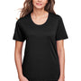 Core 365 Womens Fusion ChromaSoft Performance Moisture Wicking Short Sleeve Scoop Neck T-Shirt - Black
