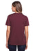 Core 365 CE111W Womens Fusion ChromaSoft Performance Moisture Wicking Short Sleeve Scoop Neck T-Shirt Burgundy Back
