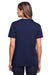 Core 365 CE111W Womens Fusion ChromaSoft Performance Moisture Wicking Short Sleeve Scoop Neck T-Shirt Navy Blue Back