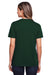 Core 365 CE111W Womens Fusion ChromaSoft Performance Moisture Wicking Short Sleeve Scoop Neck T-Shirt Forest Green Back