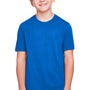 Core 365 Youth Fusion ChromaSoft Performance Moisture Wicking Short Sleeve Crewneck T-Shirt - True Royal Blue
