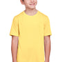 Core 365 Youth Fusion ChromaSoft Performance Moisture Wicking Short Sleeve Crewneck T-Shirt - Campus Gold