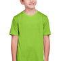 Core 365 Youth Fusion ChromaSoft Performance Moisture Wicking Short Sleeve Crewneck T-Shirt - Acid Green