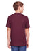 Core 365 CE111Y Youth Fusion ChromaSoft Performance Moisture Wicking Short Sleeve Crewneck T-Shirt Burgundy Back