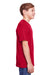 Core 365 CE111Y Youth Fusion ChromaSoft Performance Moisture Wicking Short Sleeve Crewneck T-Shirt Red Side