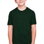 Core 365 Youth Fusion ChromaSoft Performance Moisture Wicking Short Sleeve Crewneck T-Shirt - Forest Green
