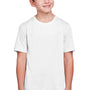 Core 365 Youth Fusion ChromaSoft Performance Moisture Wicking Short Sleeve Crewneck T-Shirt - White