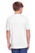 Core 365 CE111Y Youth Fusion ChromaSoft Performance Moisture Wicking Short Sleeve Crewneck T-Shirt White Back