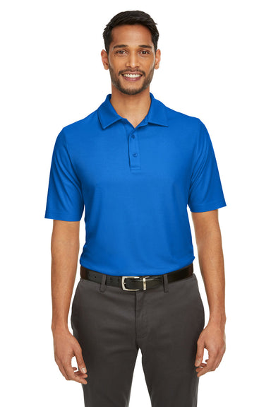 Core 365 CE112 Mens Fusion ChromaSoft Performance Moisture Wicking Short Sleeve Polo Shirt True Royal Blue Front