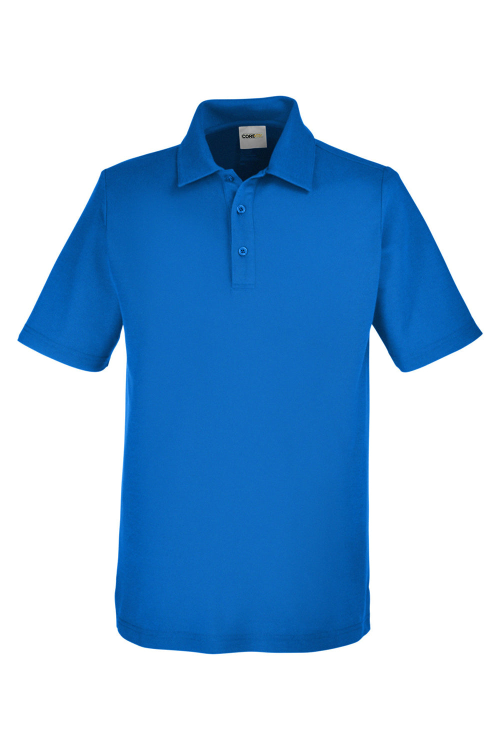 Core 365 CE112 Mens Fusion ChromaSoft Performance Moisture Wicking Short Sleeve Polo Shirt True Royal Blue Flat Front
