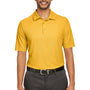 Core 365 Mens Fusion ChromaSoft Performance Moisture Wicking Short Sleeve Polo Shirt - Campus Gold