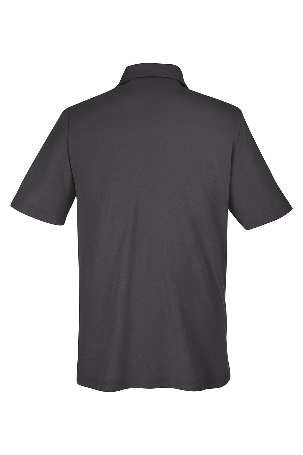 Core 365 CE112 Mens Fusion ChromaSoft Performance Moisture Wicking Short Sleeve Polo Shirt Carbon Grey Flat Back