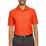 Core 365 Mens Fusion ChromaSoft Performance Moisture Wicking Short Sleeve Polo Shirt - Campus Orange