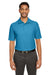 Core 365 CE112 Mens Fusion ChromaSoft Performance Moisture Wicking Short Sleeve Polo Shirt Electric Blue Front