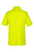 Core 365 CE112 Mens Fusion ChromaSoft Performance Moisture Wicking Short Sleeve Polo Shirt Safety Yellow Flat Back