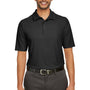 Core 365 Mens Fusion ChromaSoft Performance Moisture Wicking Short Sleeve Polo Shirt - Black