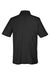 Core 365 CE112 Mens Fusion ChromaSoft Performance Moisture Wicking Short Sleeve Polo Shirt Black Flat Back