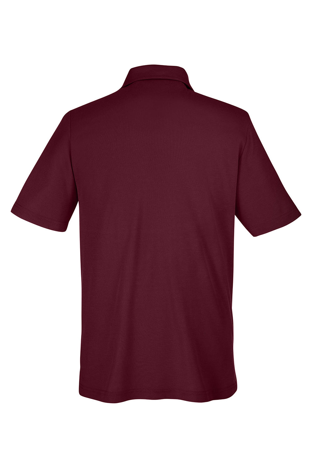 Core 365 CE112 Mens Fusion ChromaSoft Performance Moisture Wicking Short Sleeve Polo Shirt Burgundy Flat Back