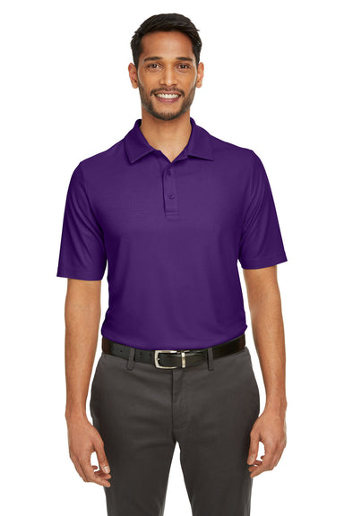 Core 365 CE112 Mens Fusion ChromaSoft Performance Moisture Wicking Short Sleeve Polo Shirt Campus Purple Front