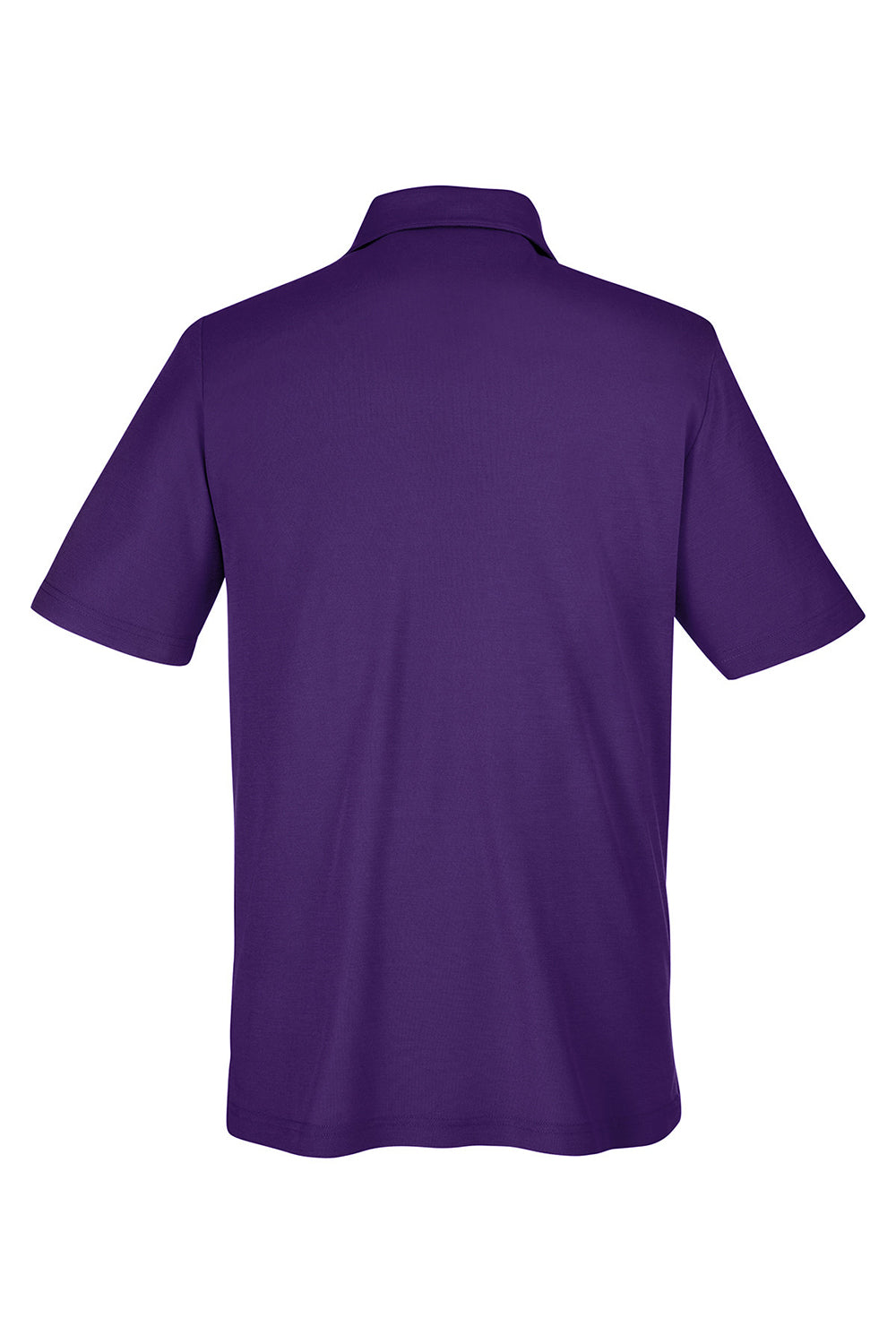 Core 365 CE112 Mens Fusion ChromaSoft Performance Moisture Wicking Short Sleeve Polo Shirt Campus Purple Flat Back