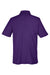 Core 365 CE112 Mens Fusion ChromaSoft Performance Moisture Wicking Short Sleeve Polo Shirt Campus Purple Flat Back