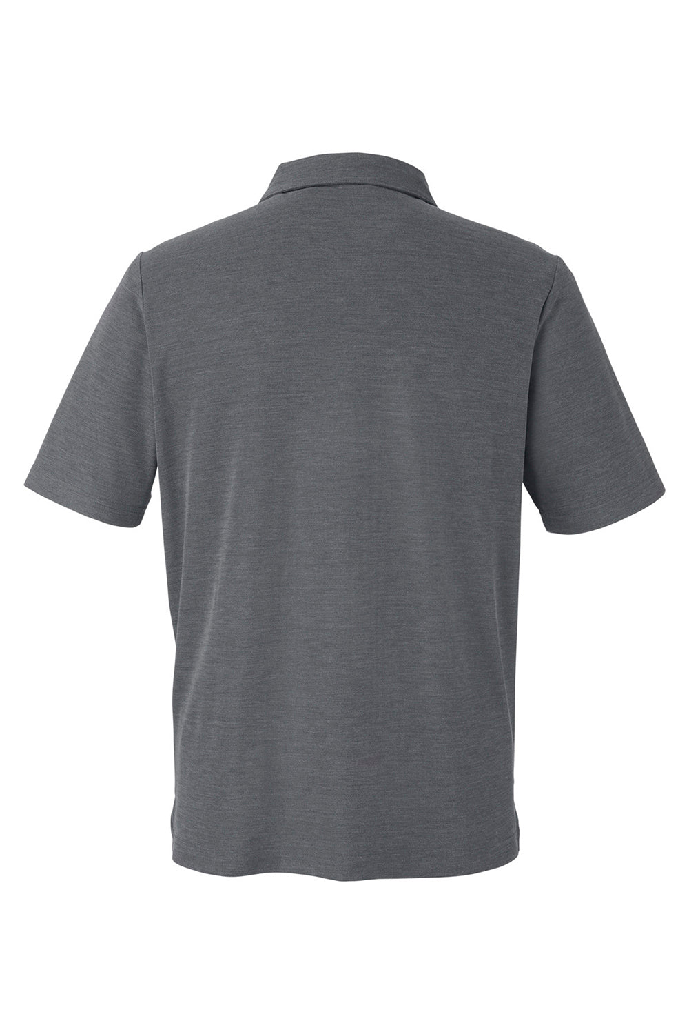 Core 365 CE112 Mens Fusion ChromaSoft Performance Moisture Wicking Short Sleeve Polo Shirt Heather Carbon Grey Flat Back