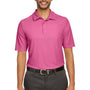 Core 365 Mens Fusion ChromaSoft Performance Moisture Wicking Short Sleeve Polo Shirt - Charity Pink
