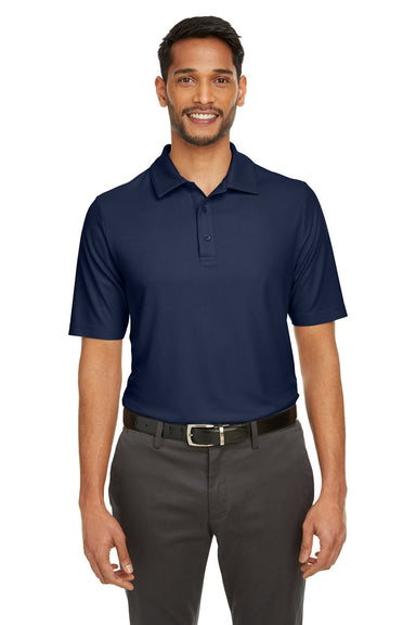 Core 365 CE112 Mens Fusion ChromaSoft Performance Moisture Wicking Short Sleeve Polo Shirt Classic Navy Blue Front