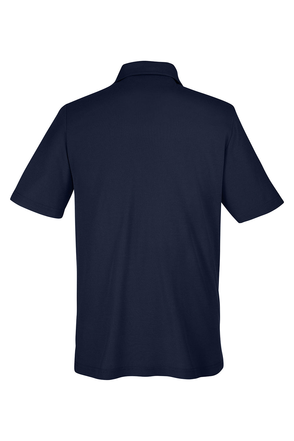 Core 365 CE112 Mens Fusion ChromaSoft Performance Moisture Wicking Short Sleeve Polo Shirt Classic Navy Blue Flat Back