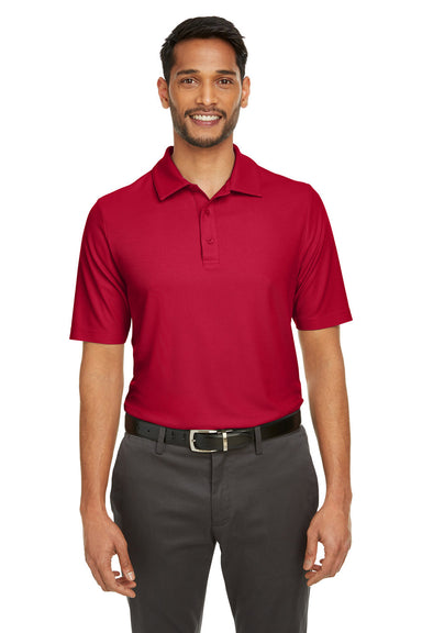 Core 365 CE112 Mens Fusion ChromaSoft Performance Moisture Wicking Short Sleeve Polo Shirt Classic Red Front