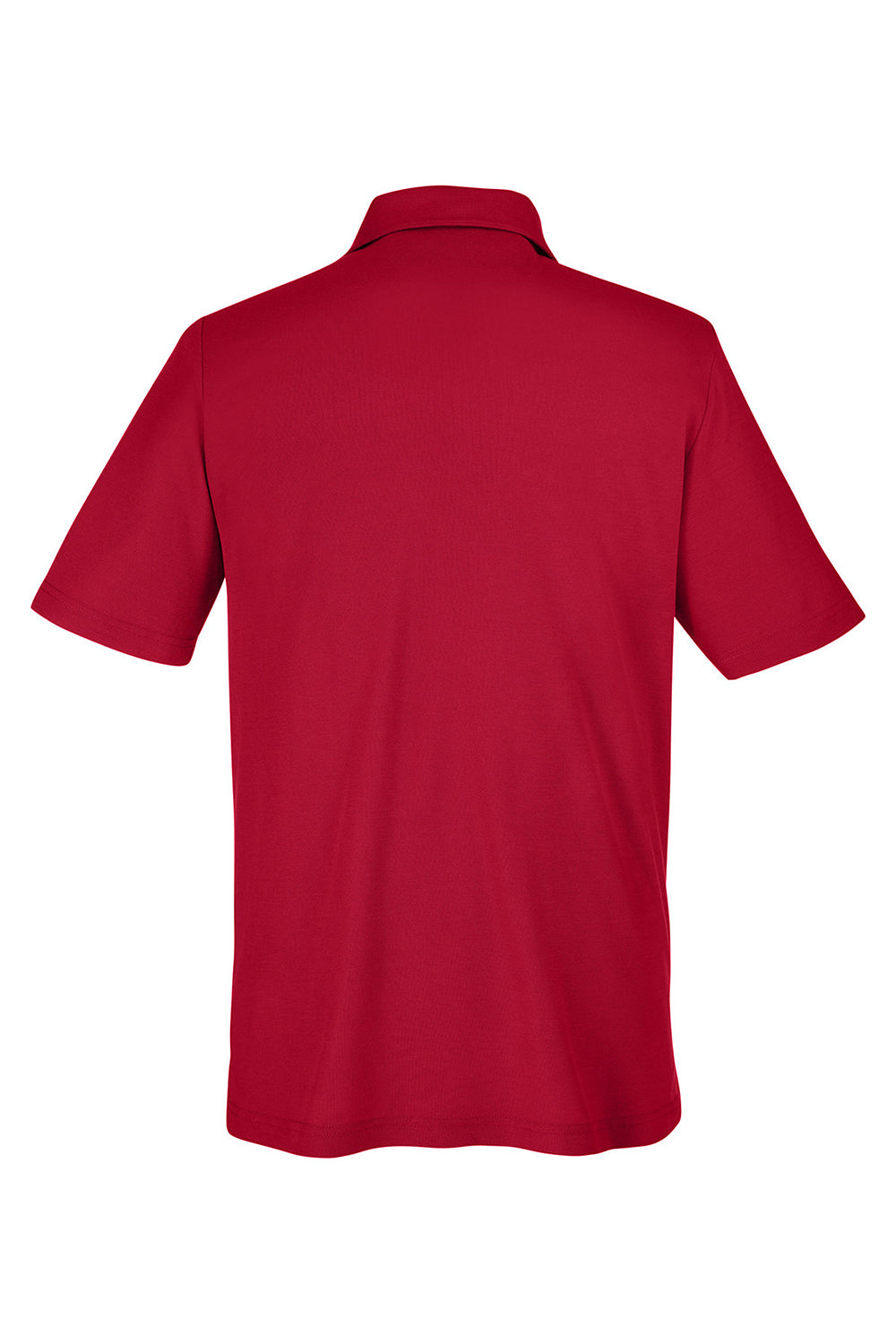 Core 365 CE112 Mens Fusion ChromaSoft Performance Moisture Wicking Short Sleeve Polo Shirt Classic Red Flat Back