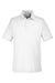 Core 365 CE112 Mens Fusion ChromaSoft Performance Moisture Wicking Short Sleeve Polo Shirt White Flat Front
