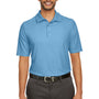 Core 365 Mens Fusion ChromaSoft Performance Moisture Wicking Short Sleeve Polo Shirt - Columbia Blue