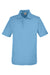 Core 365 CE112 Mens Fusion ChromaSoft Performance Moisture Wicking Short Sleeve Polo Shirt Columbia Blue Flat Front