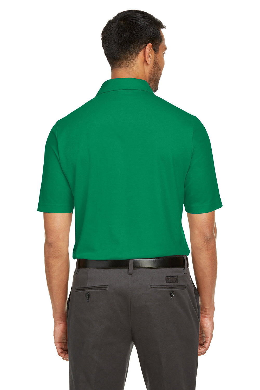 Core 365 CE112 Mens Fusion ChromaSoft Performance Moisture Wicking Short Sleeve Polo Shirt Kelly Green Back