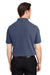 Core 365 CE112 Mens Fusion ChromaSoft Performance Moisture Wicking Short Sleeve Polo Shirt Heather Classic Navy Blue Back