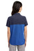 Core 365 CE112CW Mens Fusion ChromaSoft Performance Moisture Wicking Colorblock Short Sleeve Polo Shirt True Royal Blue/Heather Navy Blue Back