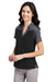 Core 365 CE112CW Mens Fusion ChromaSoft Performance Moisture Wicking Colorblock Short Sleeve Polo Shirt Black/Heather Carbon Grey 3Q