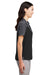 Core 365 CE112CW Mens Fusion ChromaSoft Performance Moisture Wicking Colorblock Short Sleeve Polo Shirt Black/Heather Carbon Grey Side