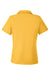 Core 365 CE112W Womens Fusion ChromaSoft Performance Moisture Wicking Pique Short Sleeve Polo Shirt Campus Gold Flat Back