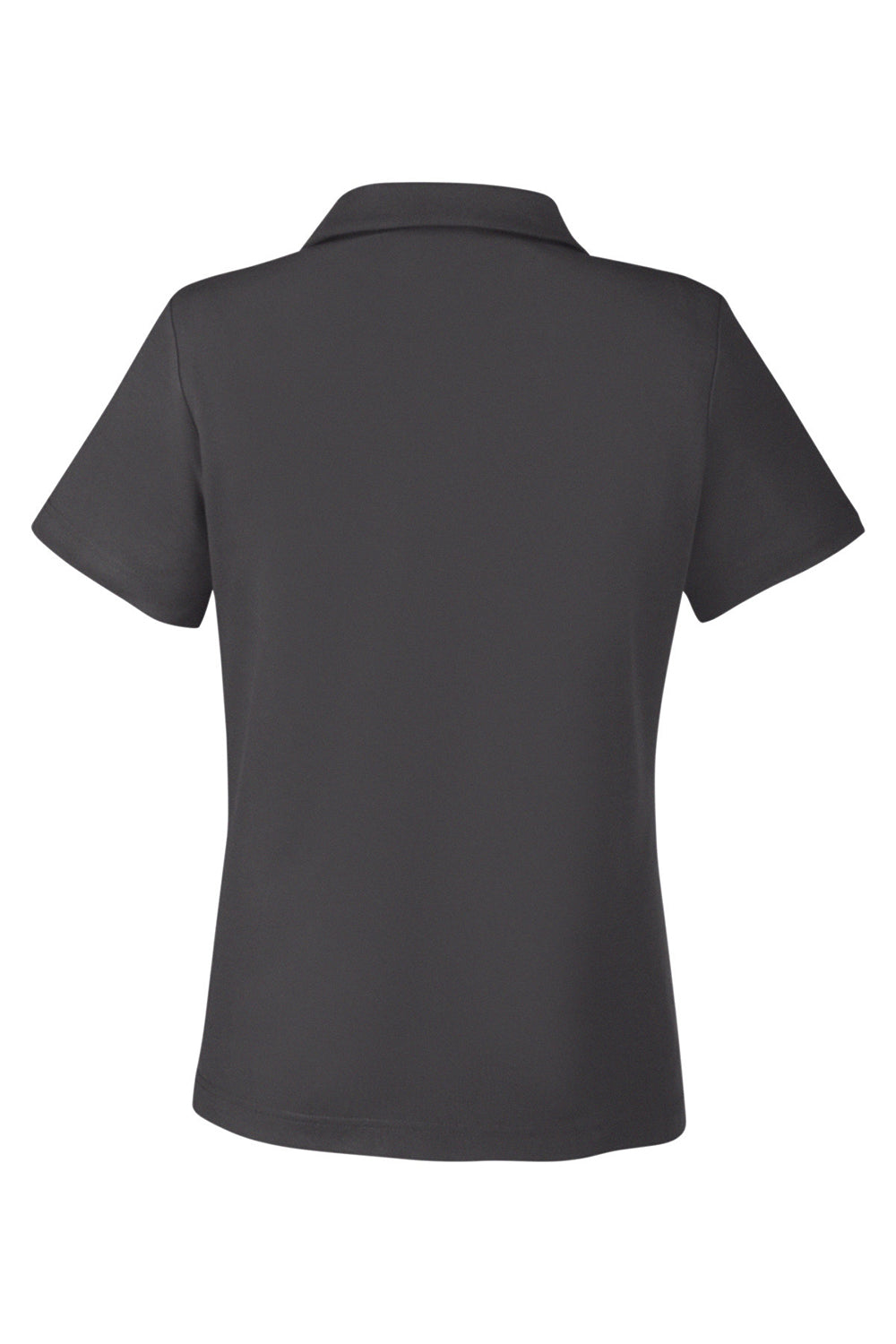 Core 365 CE112W Womens Fusion ChromaSoft Performance Moisture Wicking Pique Short Sleeve Polo Shirt Carbon Grey Flat Back