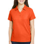 Core 365 Womens Fusion ChromaSoft Performance Moisture Wicking Pique Short Sleeve Polo Shirt - Campus Orange