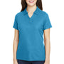 Core 365 Womens Fusion ChromaSoft Performance Moisture Wicking Pique Short Sleeve Polo Shirt - Electric Blue