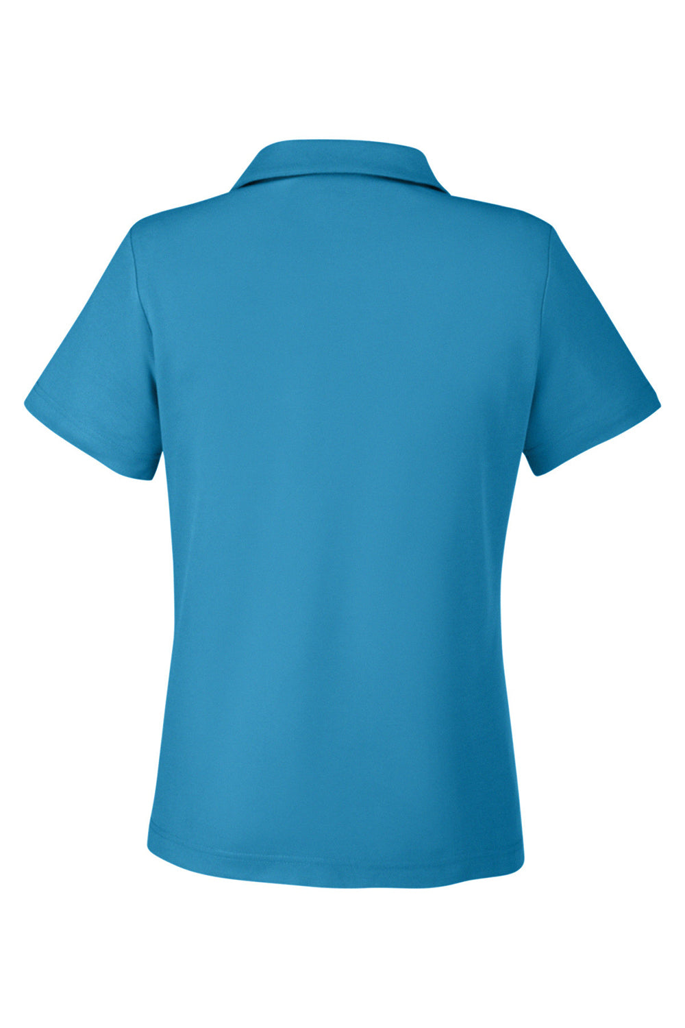 Core 365 CE112W Womens Fusion ChromaSoft Performance Moisture Wicking Pique Short Sleeve Polo Shirt Electric Blue Flat Back